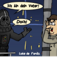 Vater Tage - Louis de Funès als Luke Skywalker