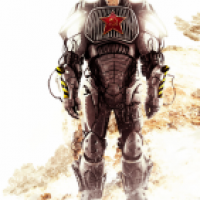 Retro-Russen-Mech-Warrior-Design