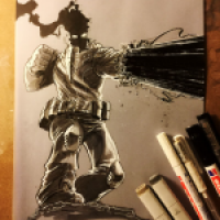 Inktober #21 - Friss Antimaterie, Bastard