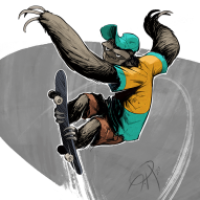 Halfpipe-Faultier
