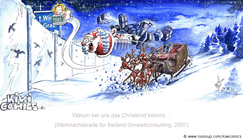 Cartoon: Weihnachtskarte 1