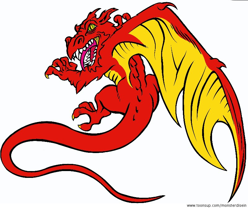Illustration: red dragon 1