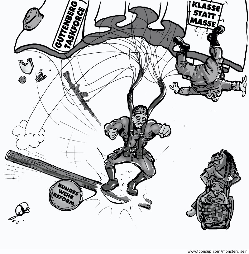 Cartoon: Bundeswehrreform 2