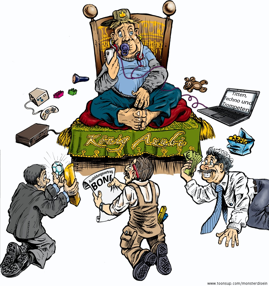 Illustration: König Azubi 1
