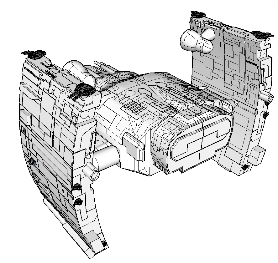 Concept Art / Character Design: Cooles Raumschiff 1