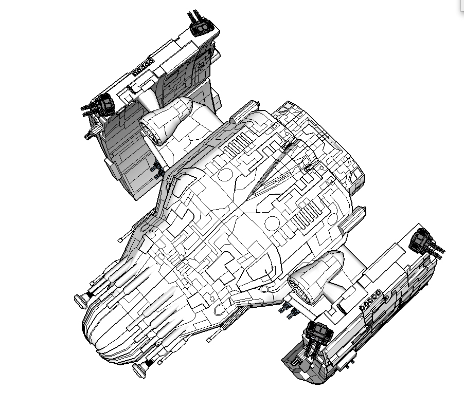 Concept Art / Character Design: Cooles Raumschiff 5