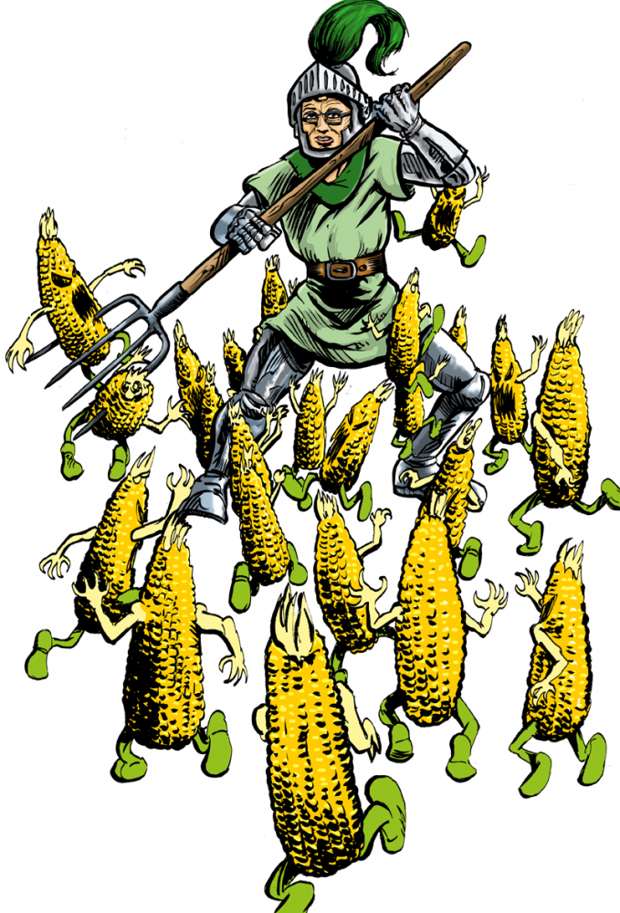 Illustration: Anti Gen-Mais Aktivist 1