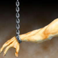 Arm in chains