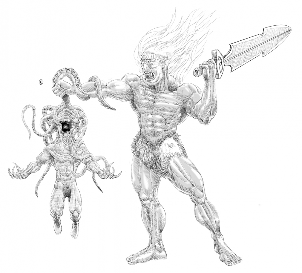 Concept Art / Character Design: Surtur's Cthulhu Sushi 2
