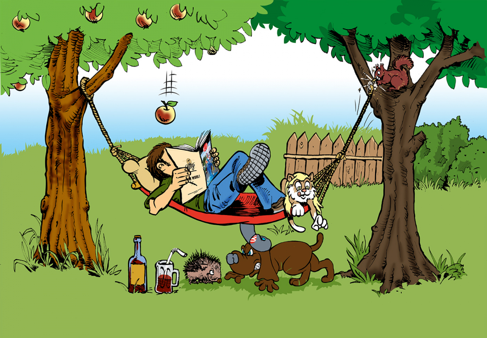 Illustration: Häng Dich mal aus -  mit BLIX 1