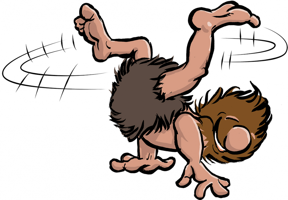 Illustration: Steinzeitfiguren für Suchspiel im BLIX 04_2016 1