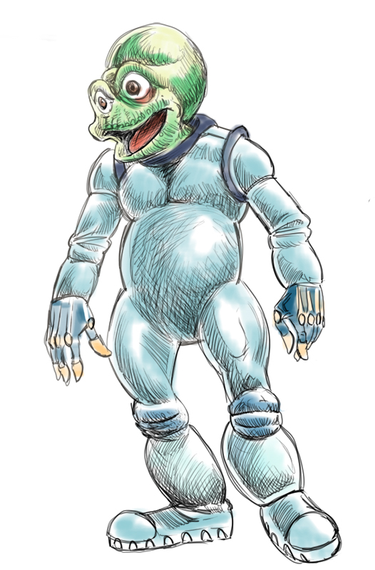 Concept Art / Character Design: Teknokroeten 2 2