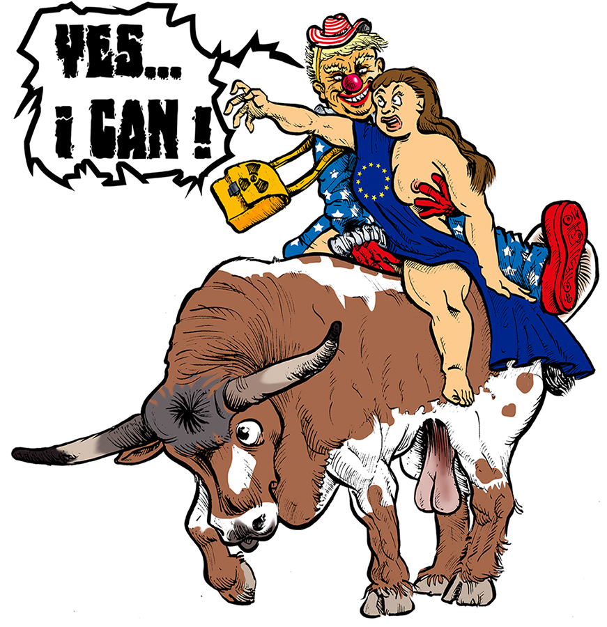 Illustration: Yes I can - Trump meets Europa 1