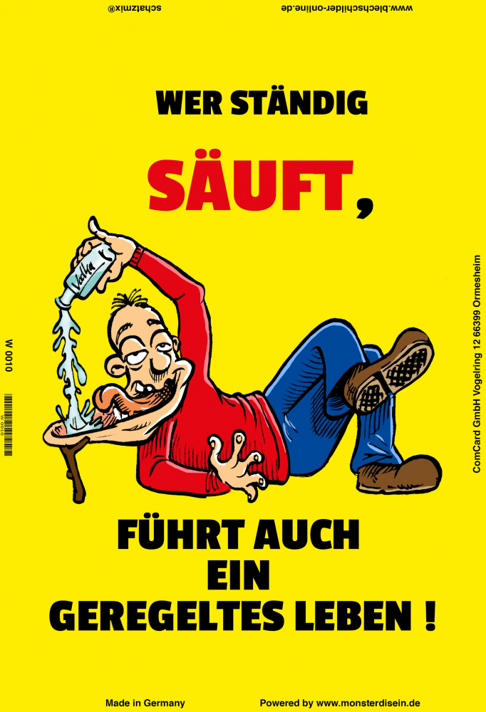 Cartoon: Wer ständig säuft ... 1
