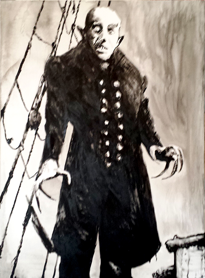 Illustration: Max Schreck aus Nosferatu von Murnau 1