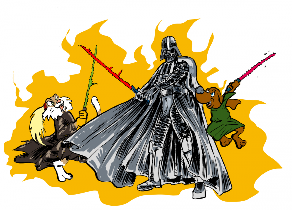 Illustration: Blixi zum Star Wars Tag 1