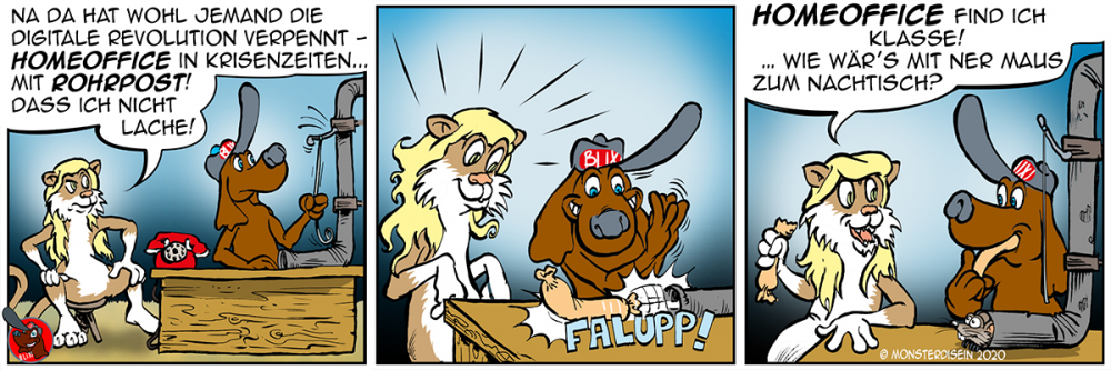 Comic: Homeoffice - BLIXI Strip Juli 2020 1