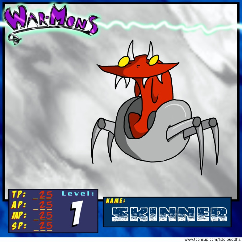 Concept Art / Character Design: Skinner Warmon-Reloaded 1