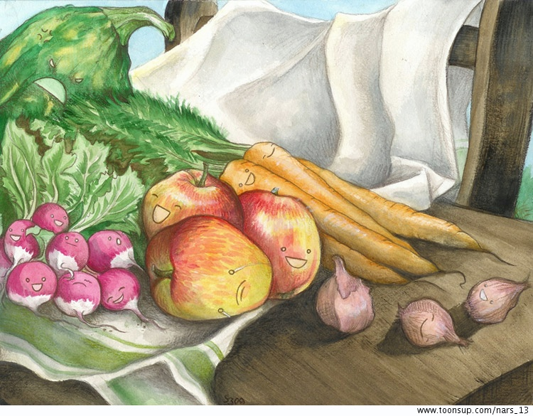 Illustration: Fruit 'n Faces 1