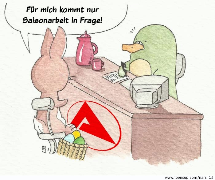 Cartoon: Saisonarbeit 1