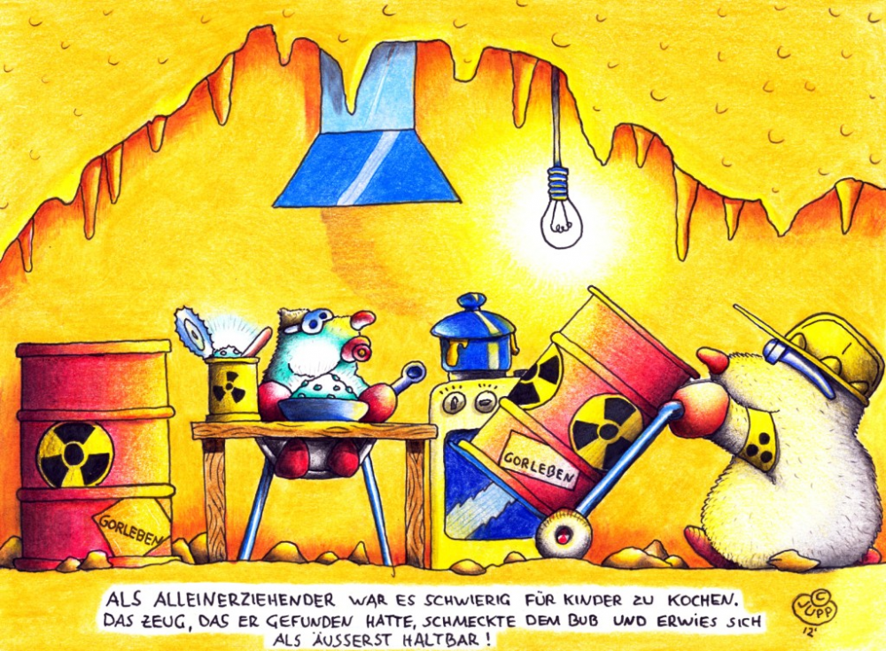 Cartoon: Maulwurf Atommüll 1