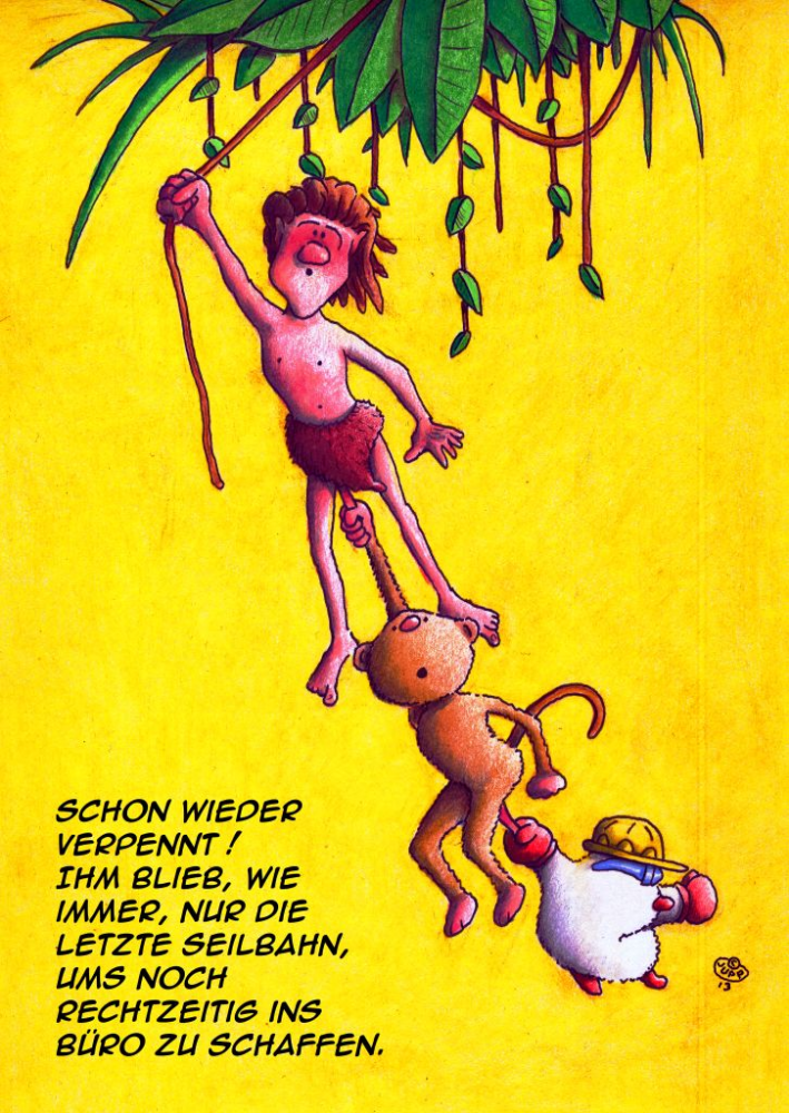 Cartoon: Maulwurf Tarzan 1