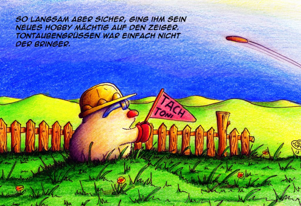 Cartoon: Maulwurf Tontauben 1