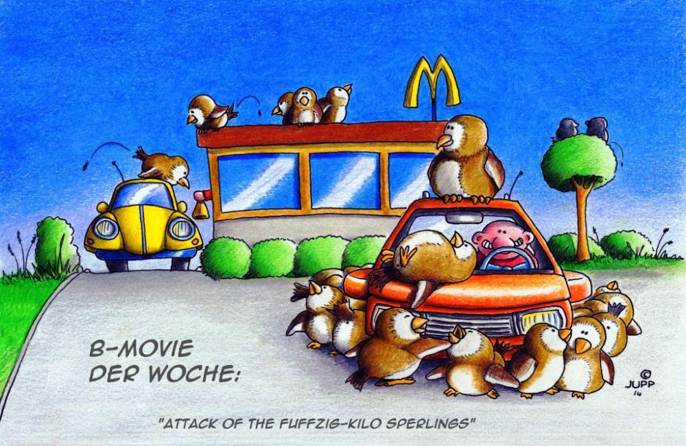 Cartoon: Attack of the fuffzich Kilo Sperlings 1