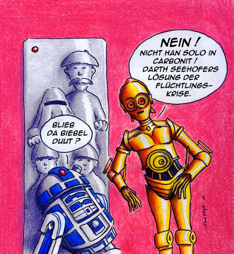 Cartoon: Star Wars in Bayern 1