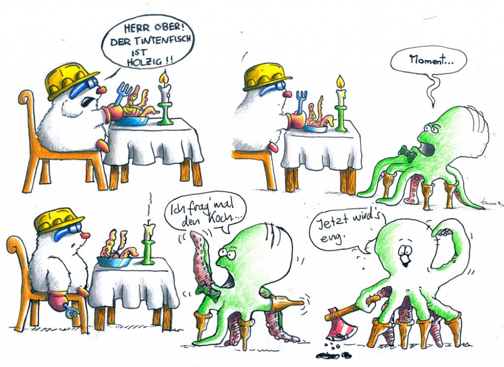 Comic: Herr Ober Tintenfisch 1