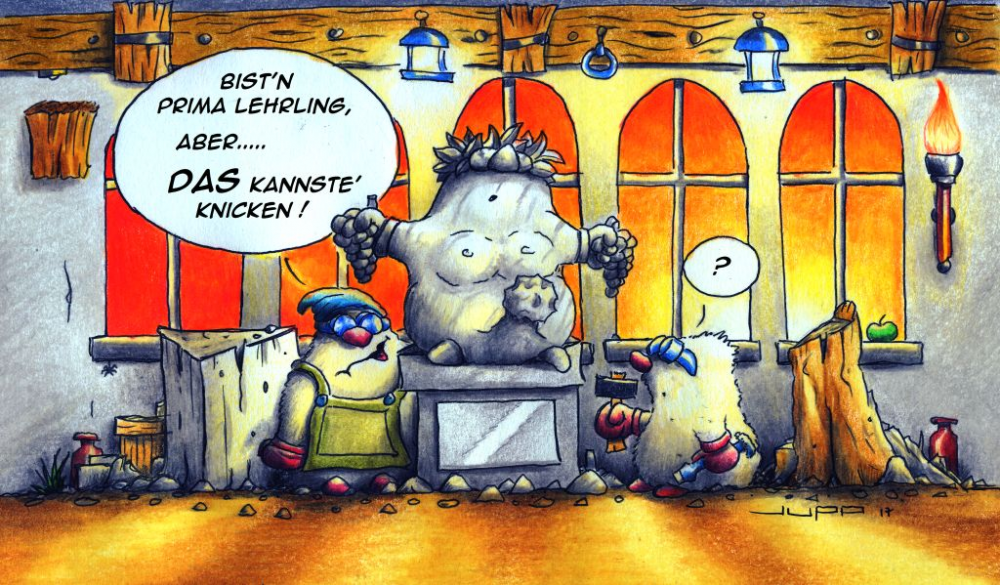 Cartoon: Steingemetzel 1