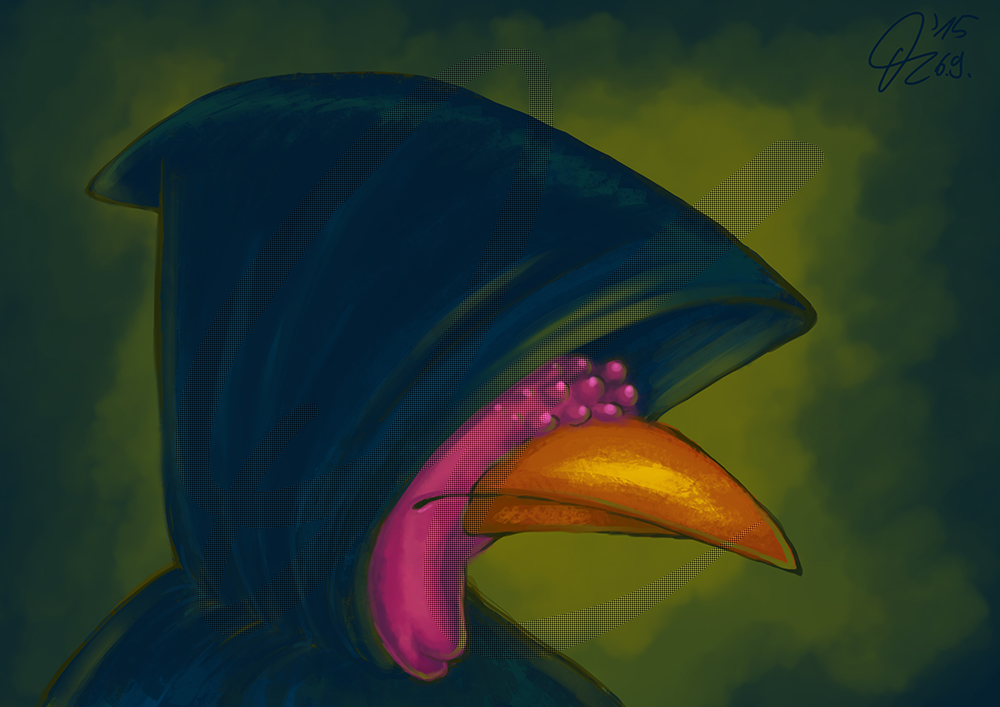 Concept Art / Character Design: Schräger Vogel 1