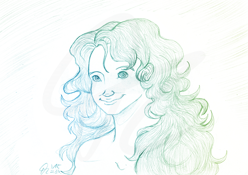 Concept Art / Character Design: Hair 1