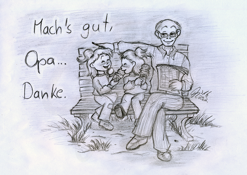 Illustration: Mach's gut, Opa... Danke. 1