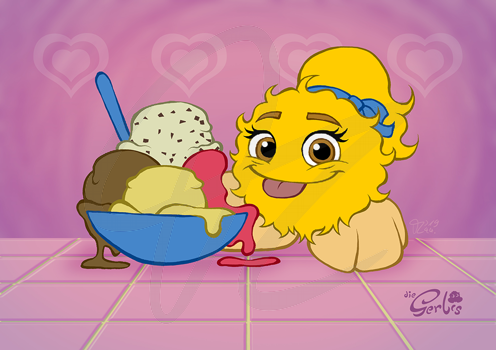 Illustration: Terry mit Eis 1