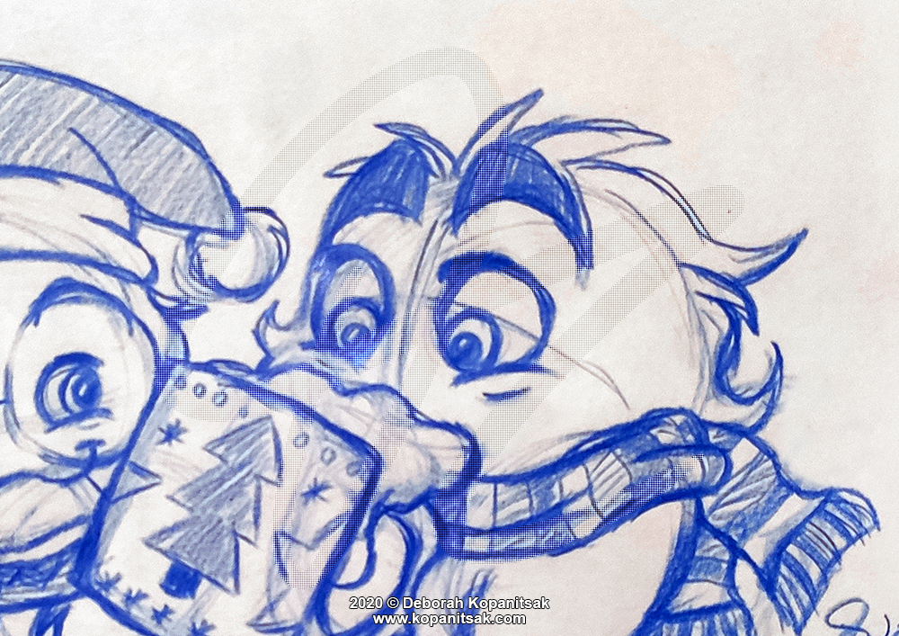 Concept Art / Character Design: #Weihnachtsmarkt 2020 4