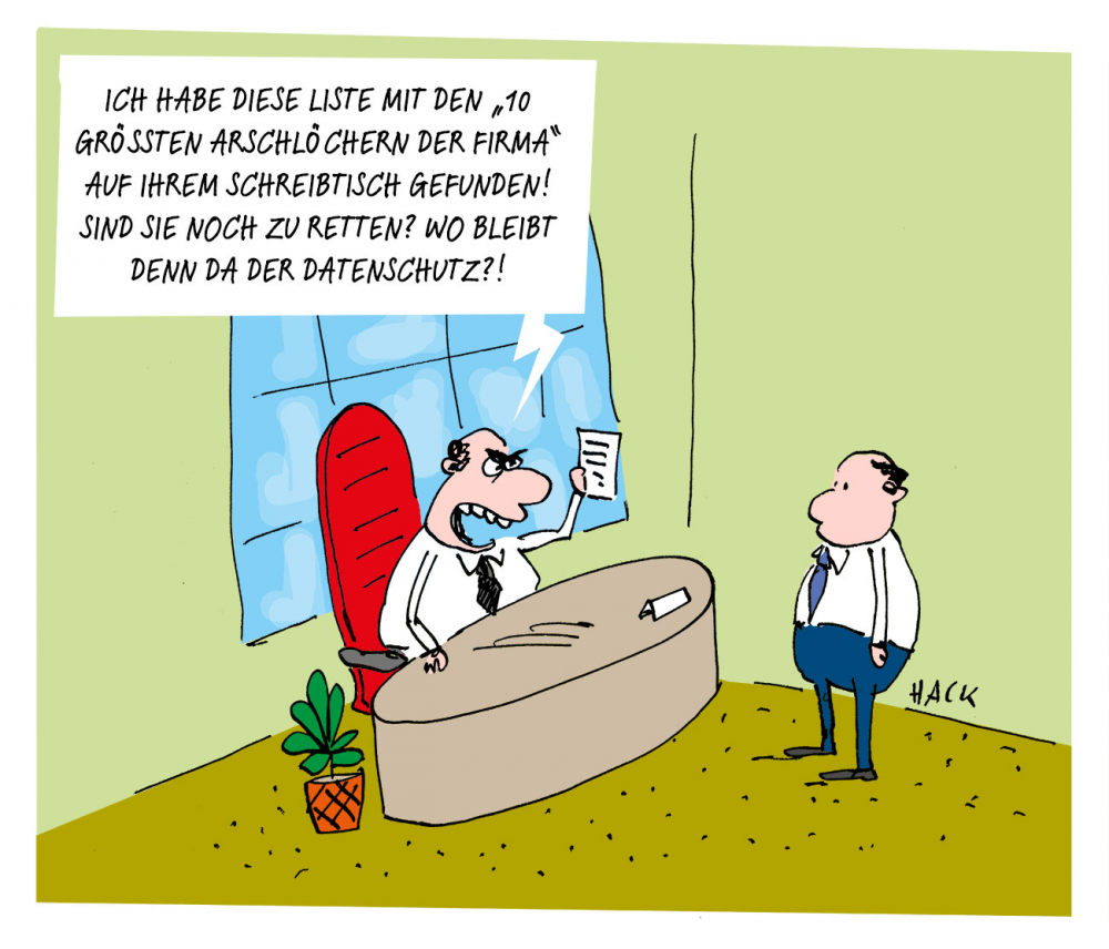 Cartoon: Datenschutz 1