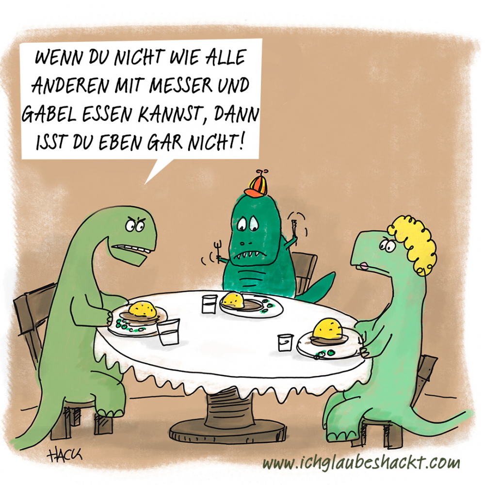 Cartoon: Messer und Gabel 1