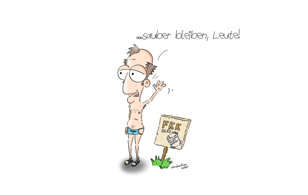 Cartoon: ...sauber bleiben, Leute! 1