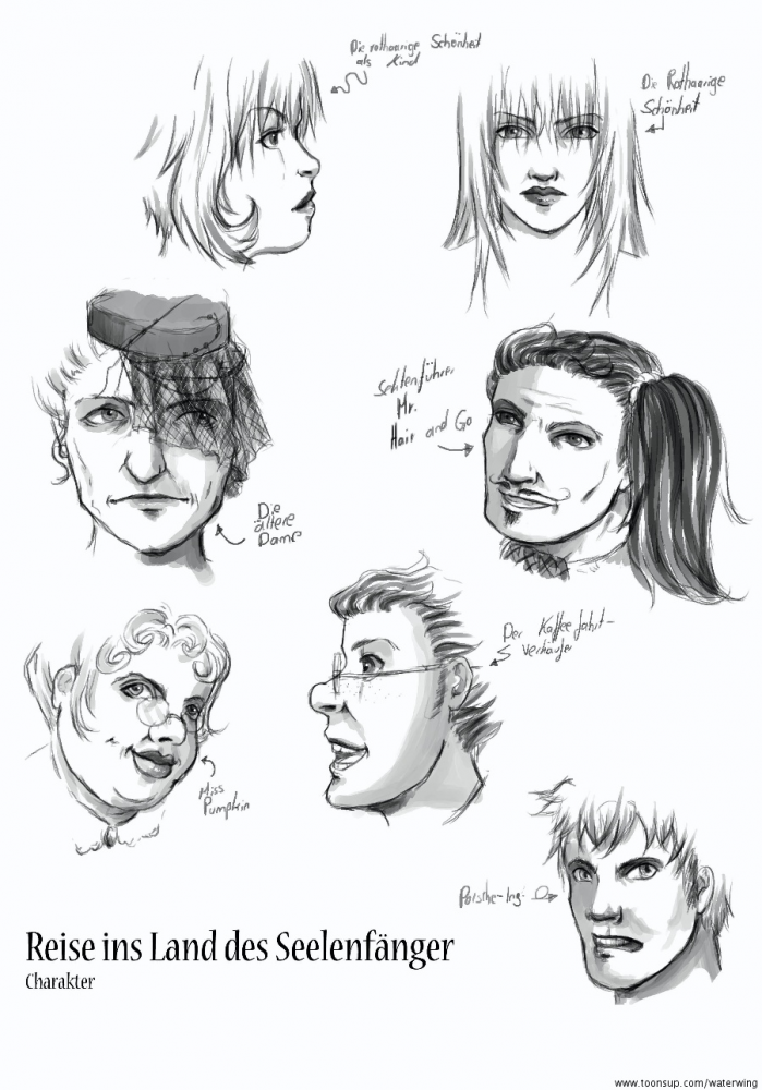 Concept Art / Character Design: Mr. Hair and go 1