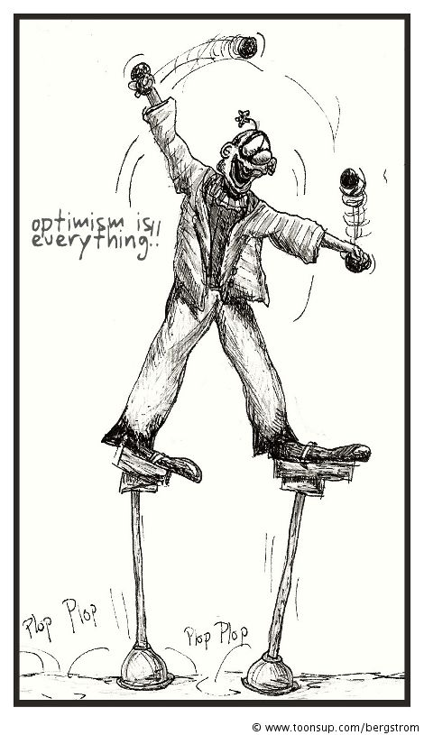 Cartoon: Selbstaufheiterung 1