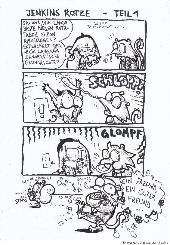 Cartoon: jenkins rotze 1