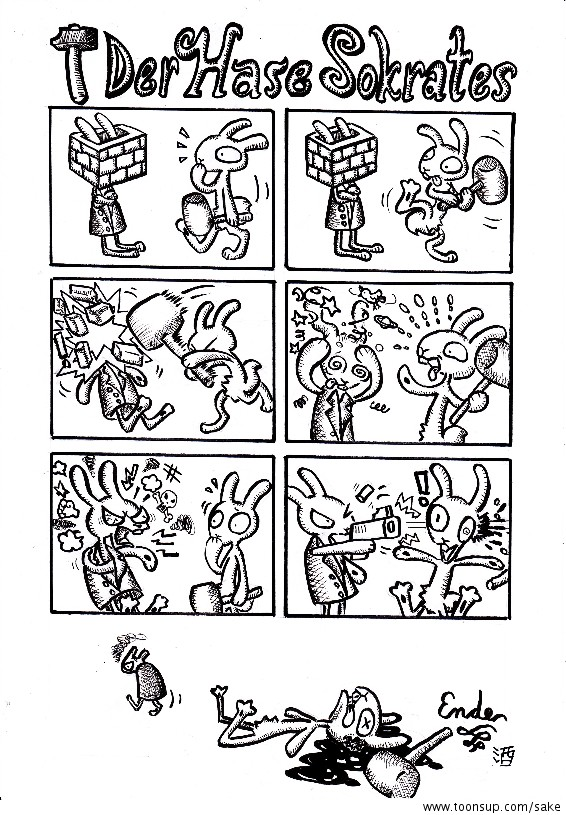 Cartoon: der hase SOKRATES 1