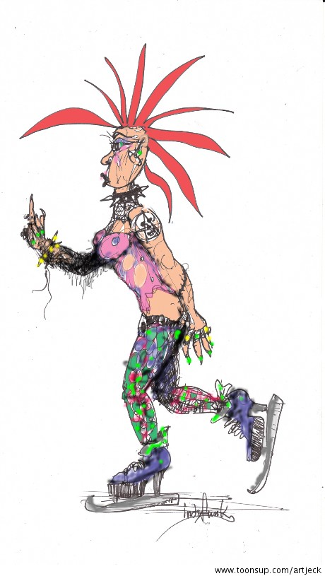 Cartoon: punk on ice 1