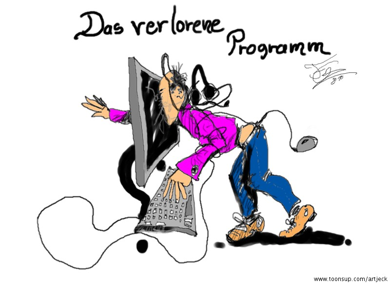 Cartoon: das verlorene programm 1