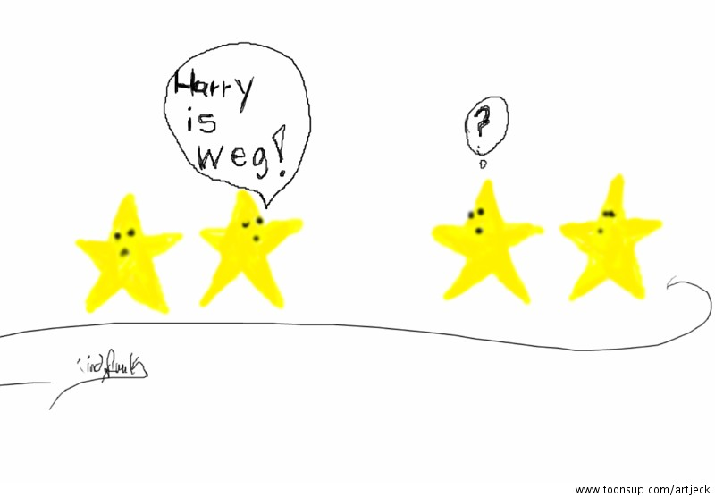 Cartoon: Harry is weg! 1