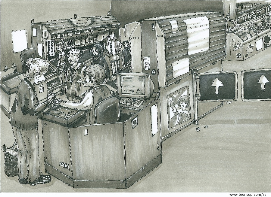 Illustration: Der Supermarkt 1