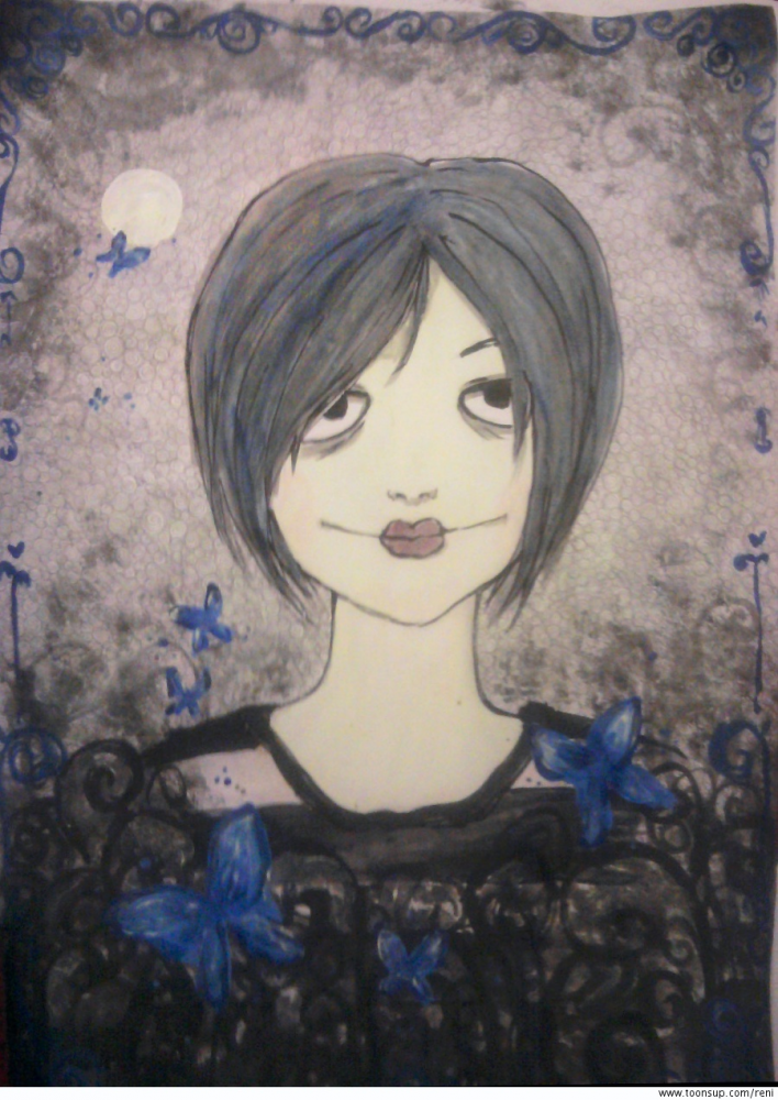 Illustration: Zombie Mädchen 1