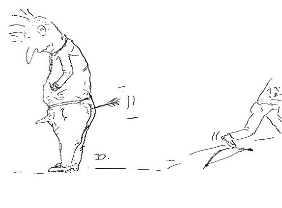 Cartoon: An richtiger Stelle 1