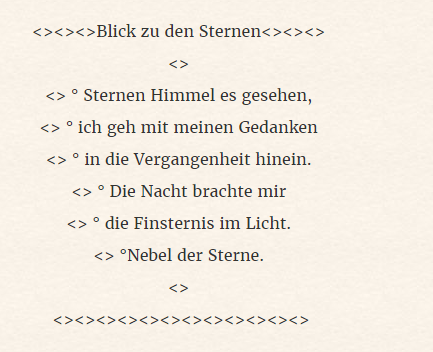 Anderes: Gedichte 6